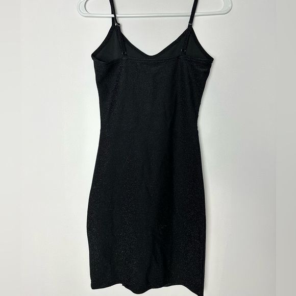 Black sparkly bodycon mini dress - Picture 3 of 3